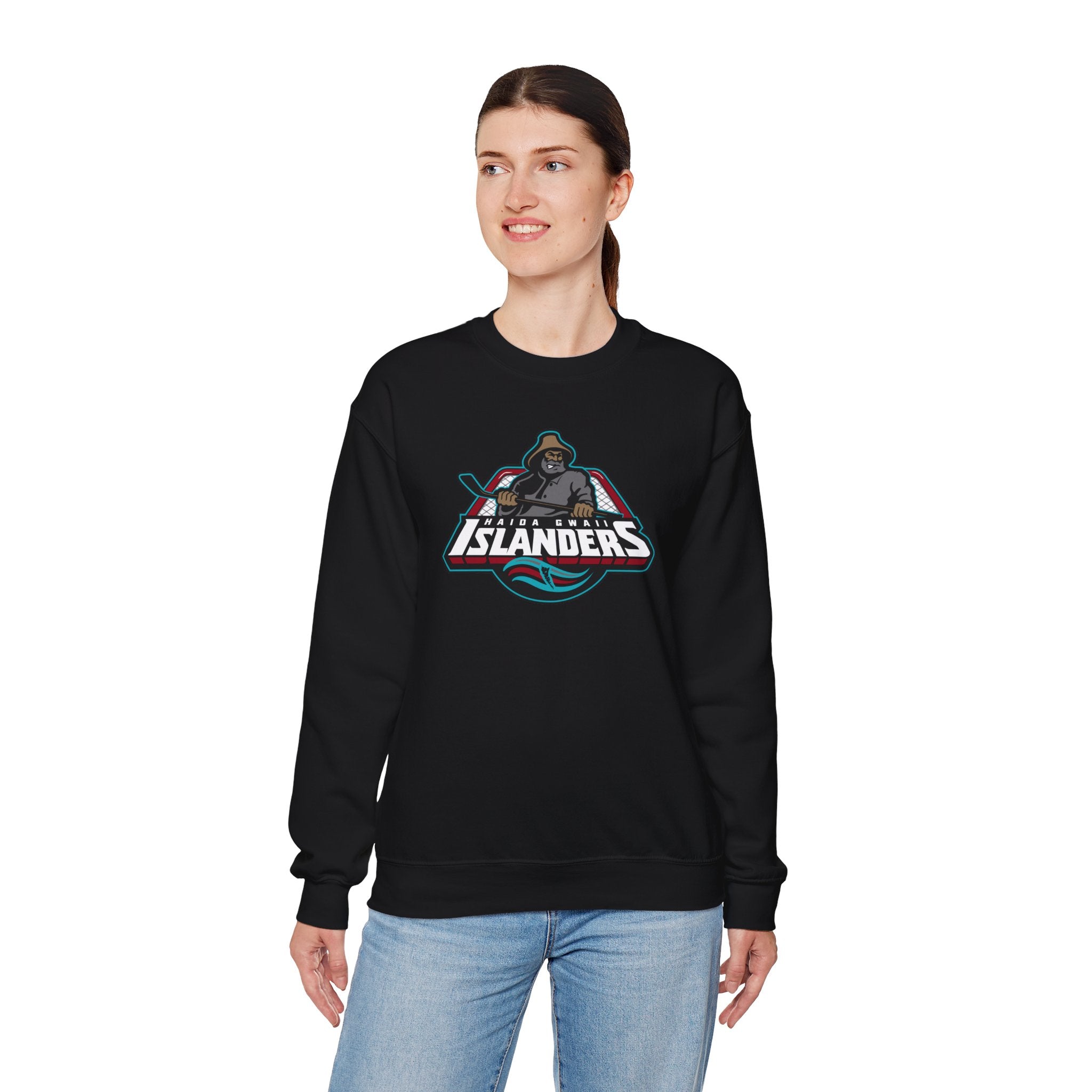 Crewneck Sweatshirt - Haida Gwaii Islanders Fisherman Logo