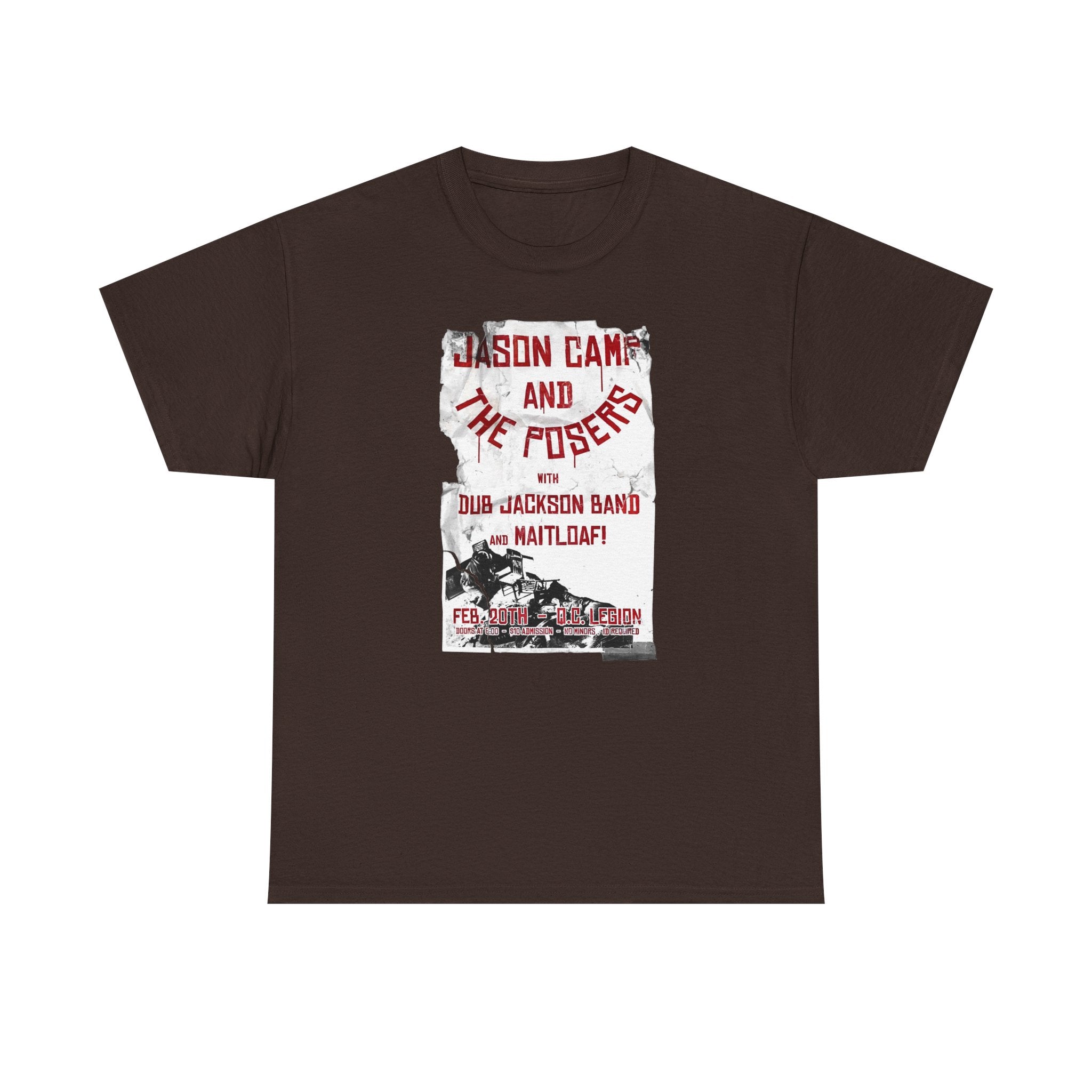 Basic T-Shirt - Jason Camp & the Posers St. Valentines 2016 Poster