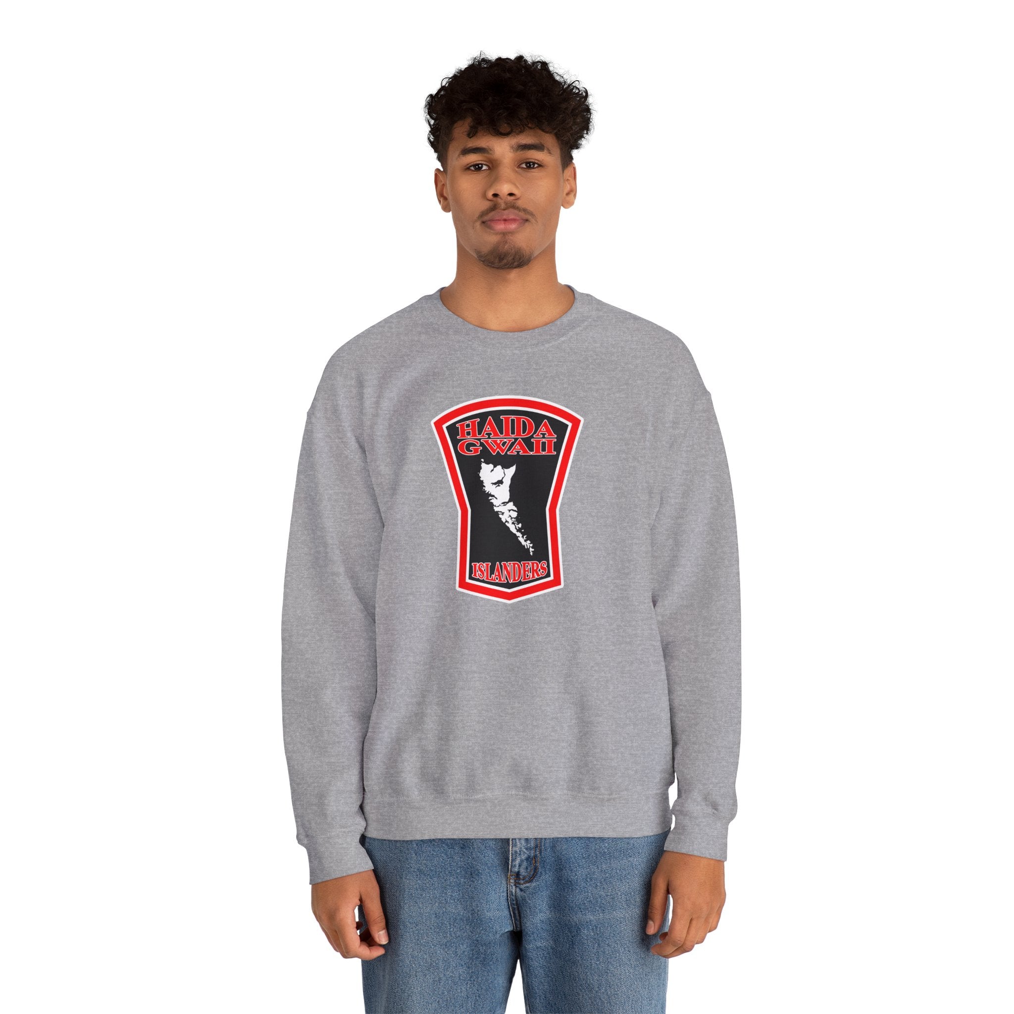 Crewneck Sweatshirt - Haida Gwaii Islanders Shield Logo