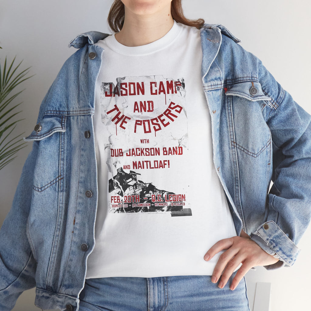 Basic T-Shirt - Jason Camp & the Posers St. Valentines 2016 Poster