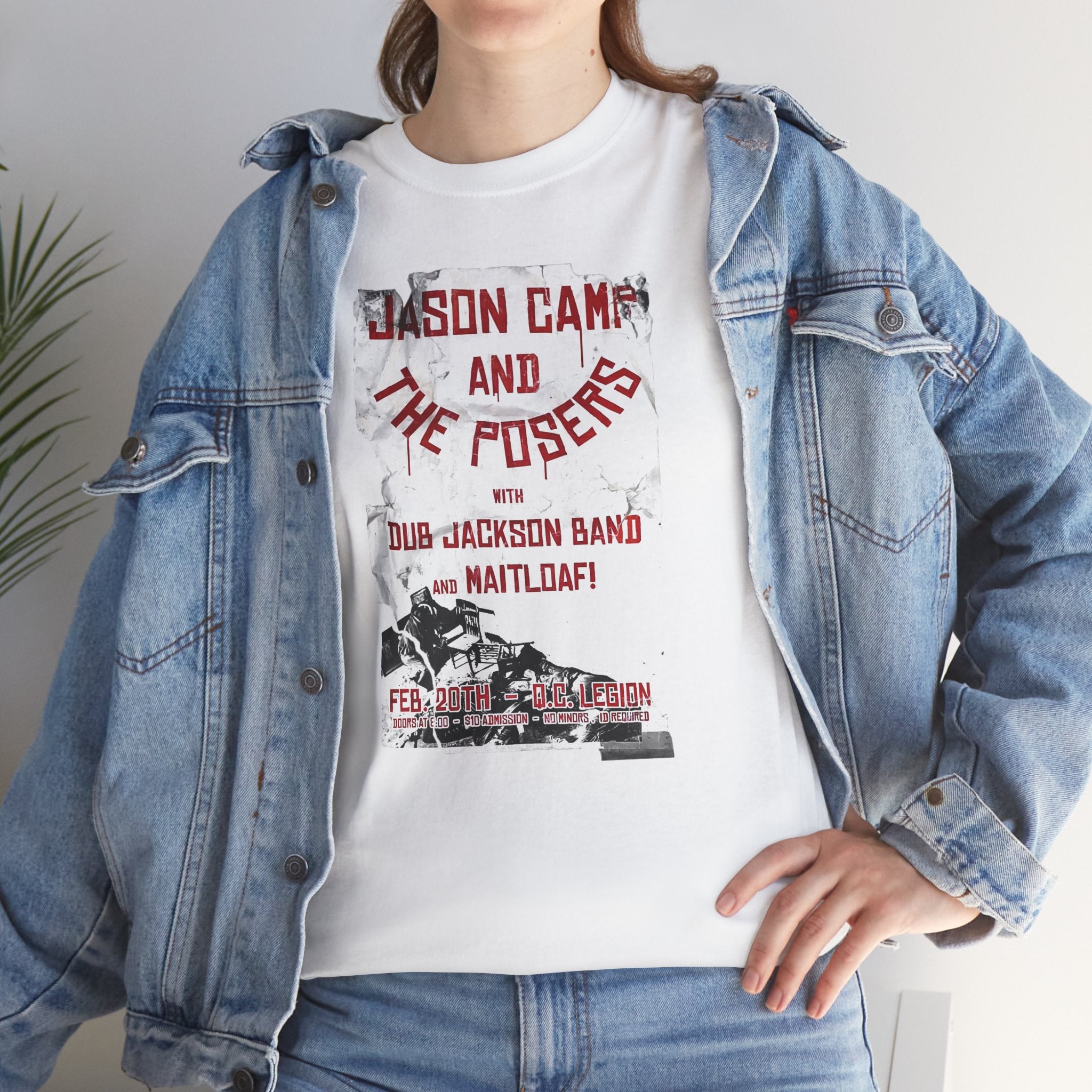 Basic T-Shirt - Jason Camp & the Posers St. Valentines 2016 Poster