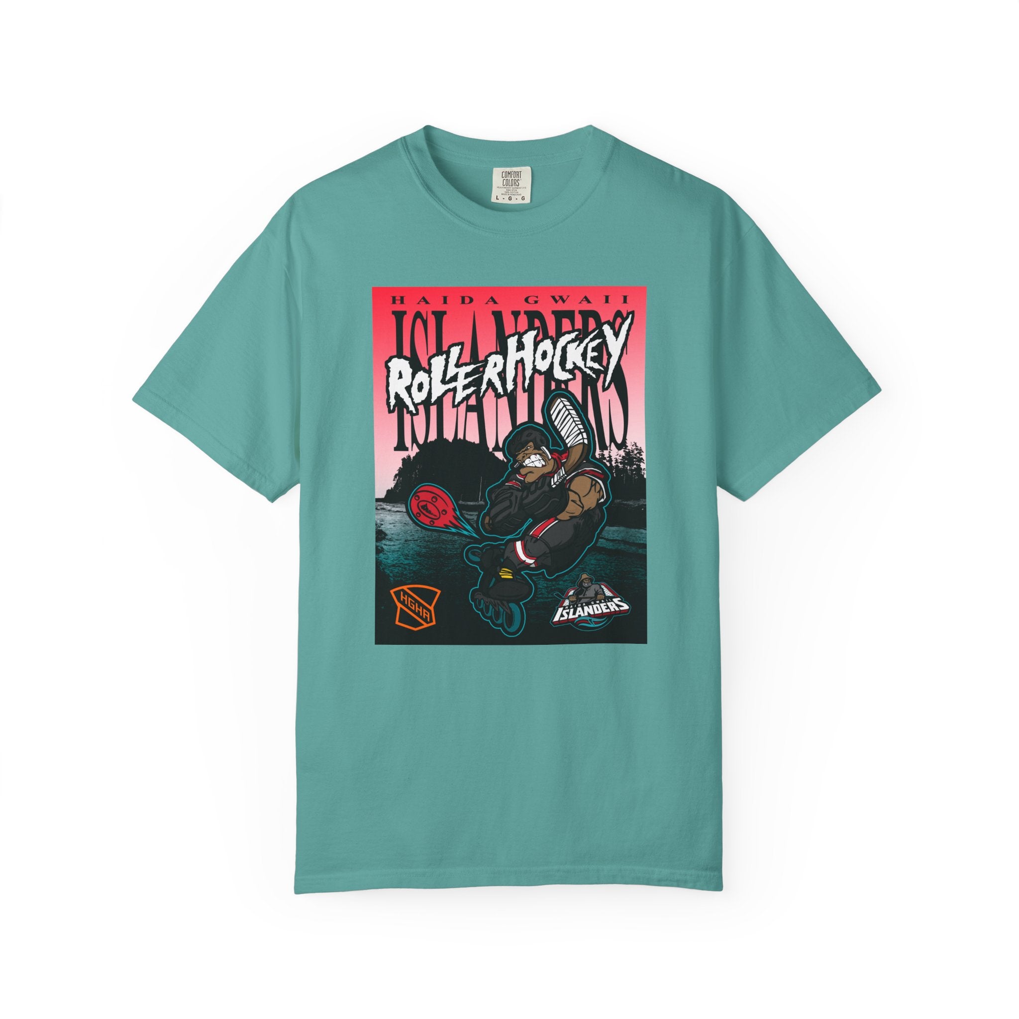 Premium Tee - Haida Gwaii Islanders Rollerhockey Cartoon Graphic