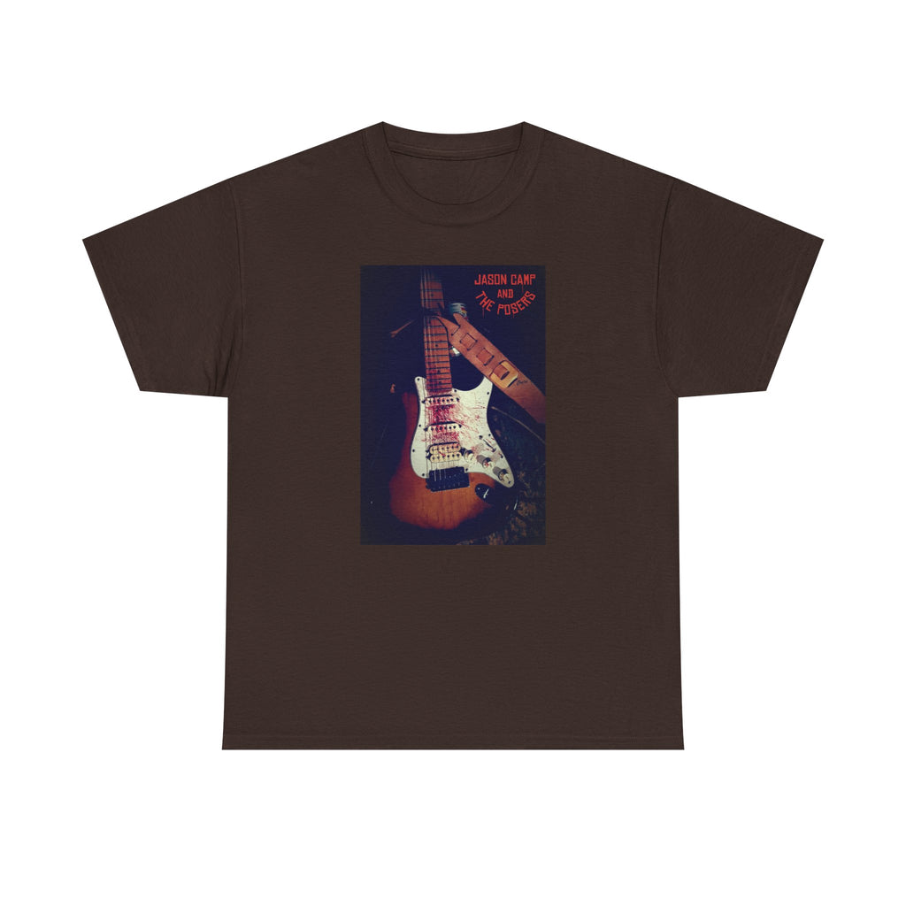 Basic T-Shirt - Jason Camp & the Posers Bloody Guitar Photo