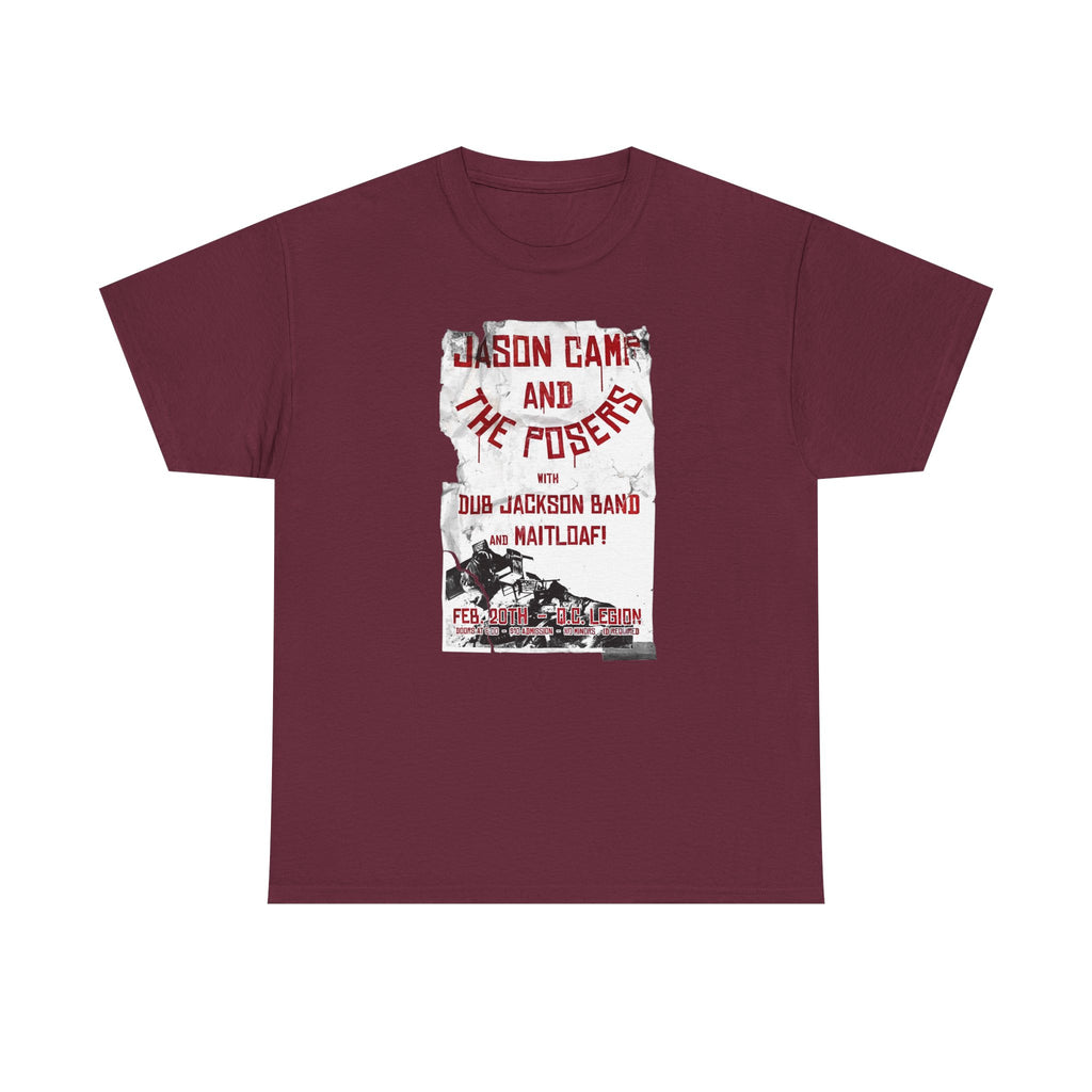 Basic T-Shirt - Jason Camp & the Posers St. Valentines 2016 Poster