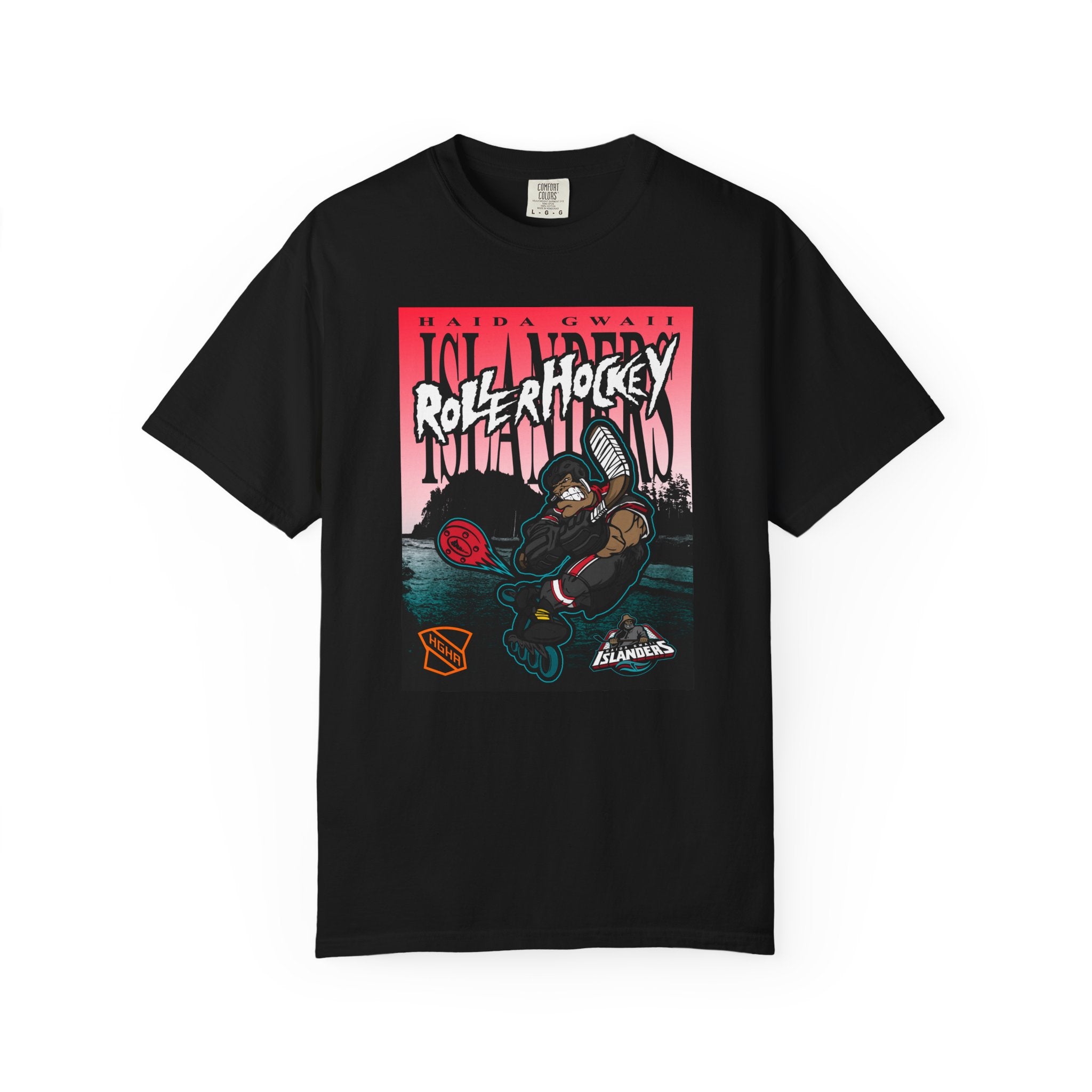Premium Tee - Haida Gwaii Islanders Rollerhockey Cartoon Graphic