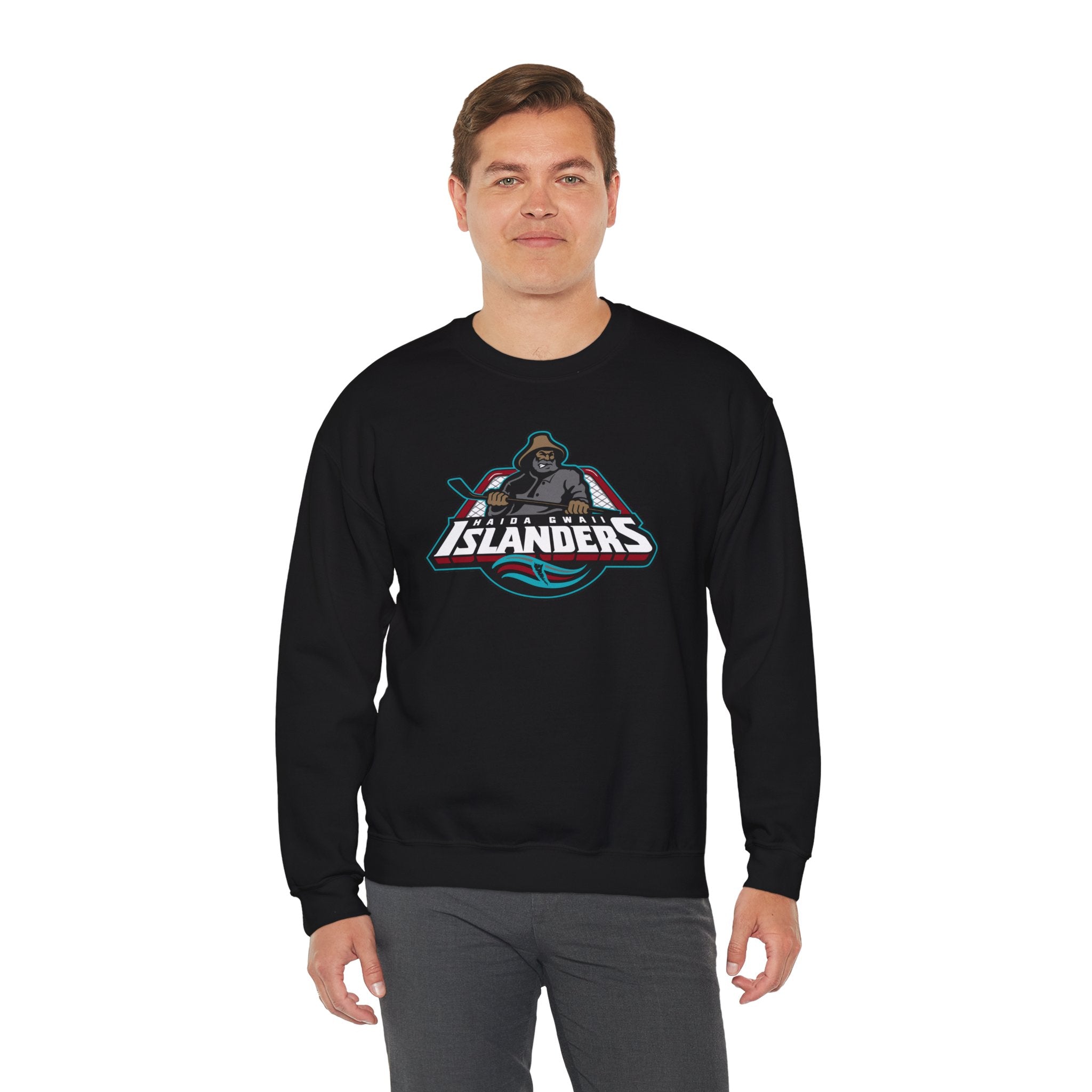 Crewneck Sweatshirt - Haida Gwaii Islanders Fisherman Logo