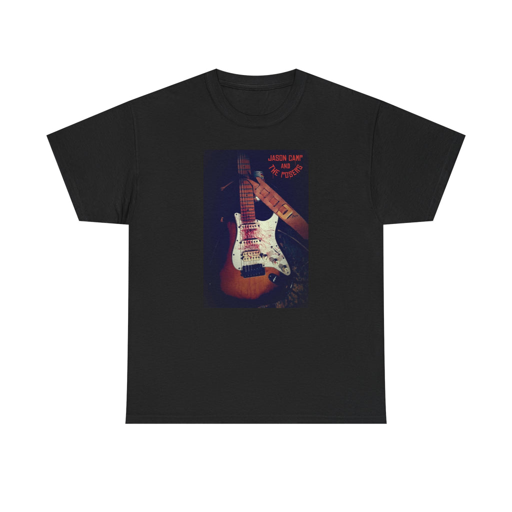 Basic T-Shirt - Jason Camp & the Posers Bloody Guitar Photo