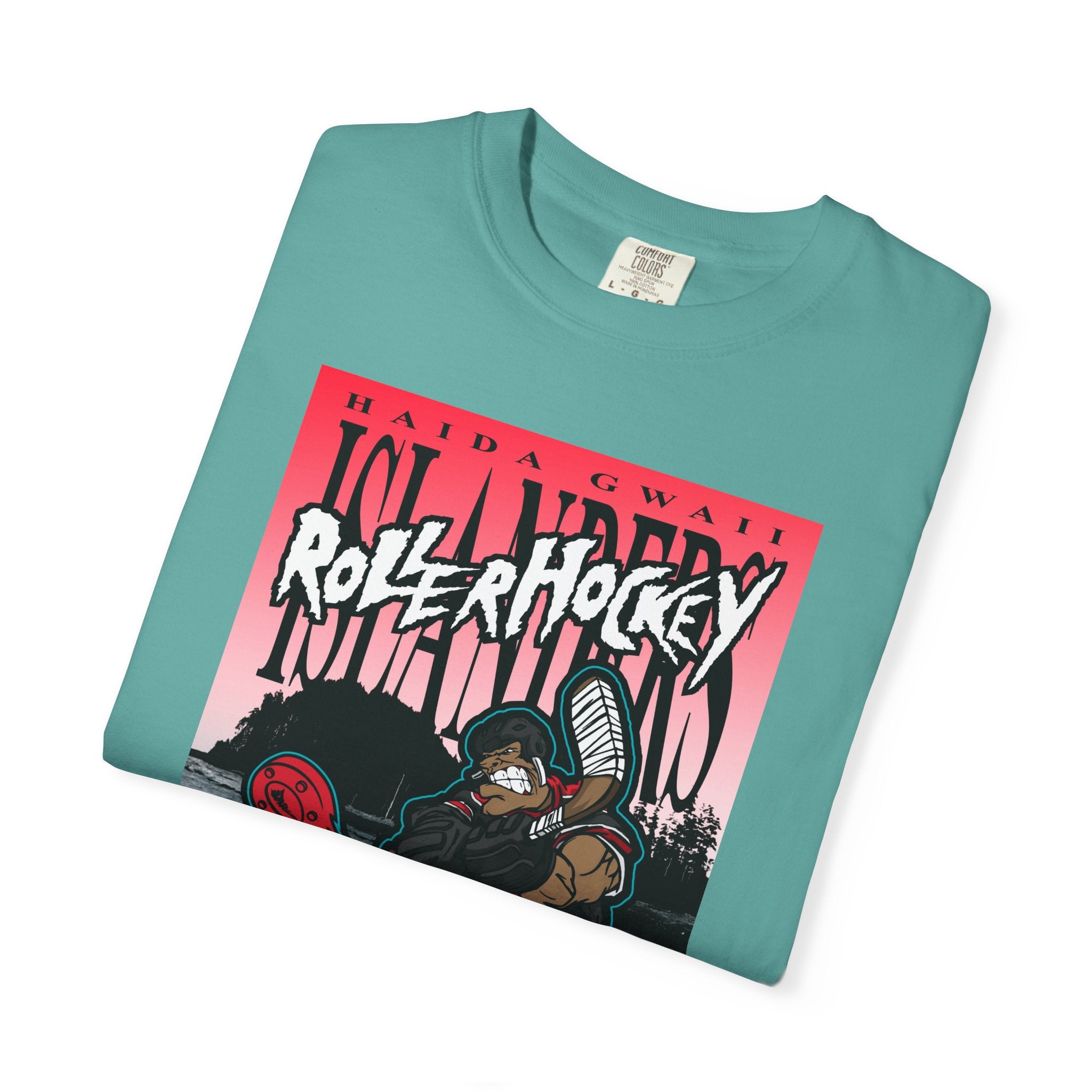 Premium Tee - Haida Gwaii Islanders Rollerhockey Cartoon Graphic