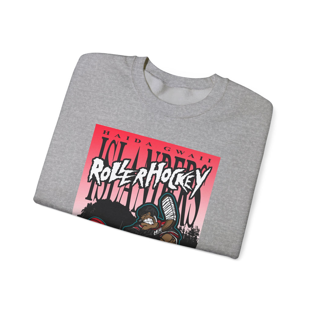 Crewneck Sweatshirt - Haida Gwaii Islanders Rollerhockey Cartoon Graphic