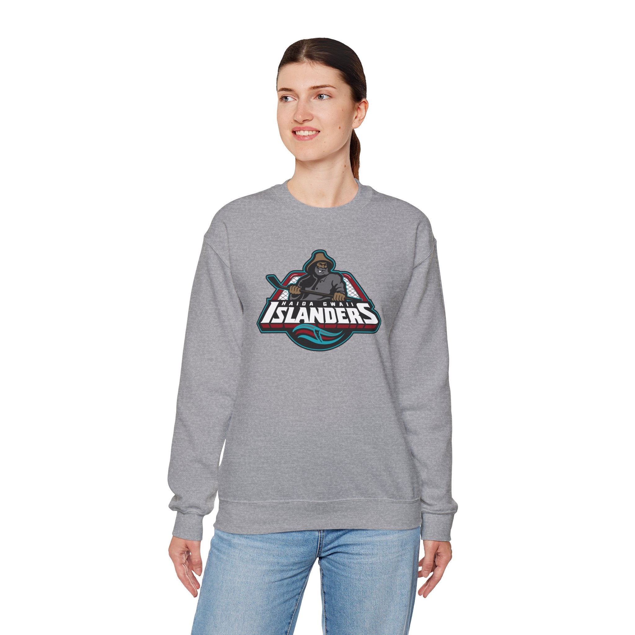 Crewneck Sweatshirt - Haida Gwaii Islanders Fisherman Logo