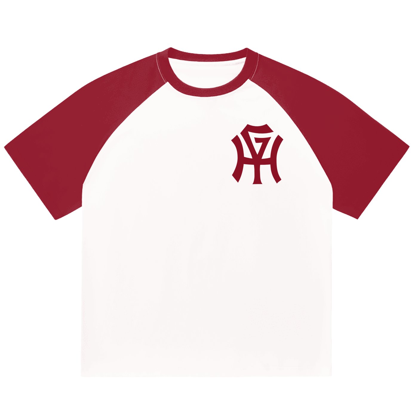 Premium Baseball T-Shirt - HG Monogram (Red)