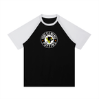Raglan Poly Jersey T-Shirt - Port Clements Puffins Roundel
