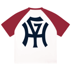 Premium Baseball T-Shirt - HG Monogram (Navy)