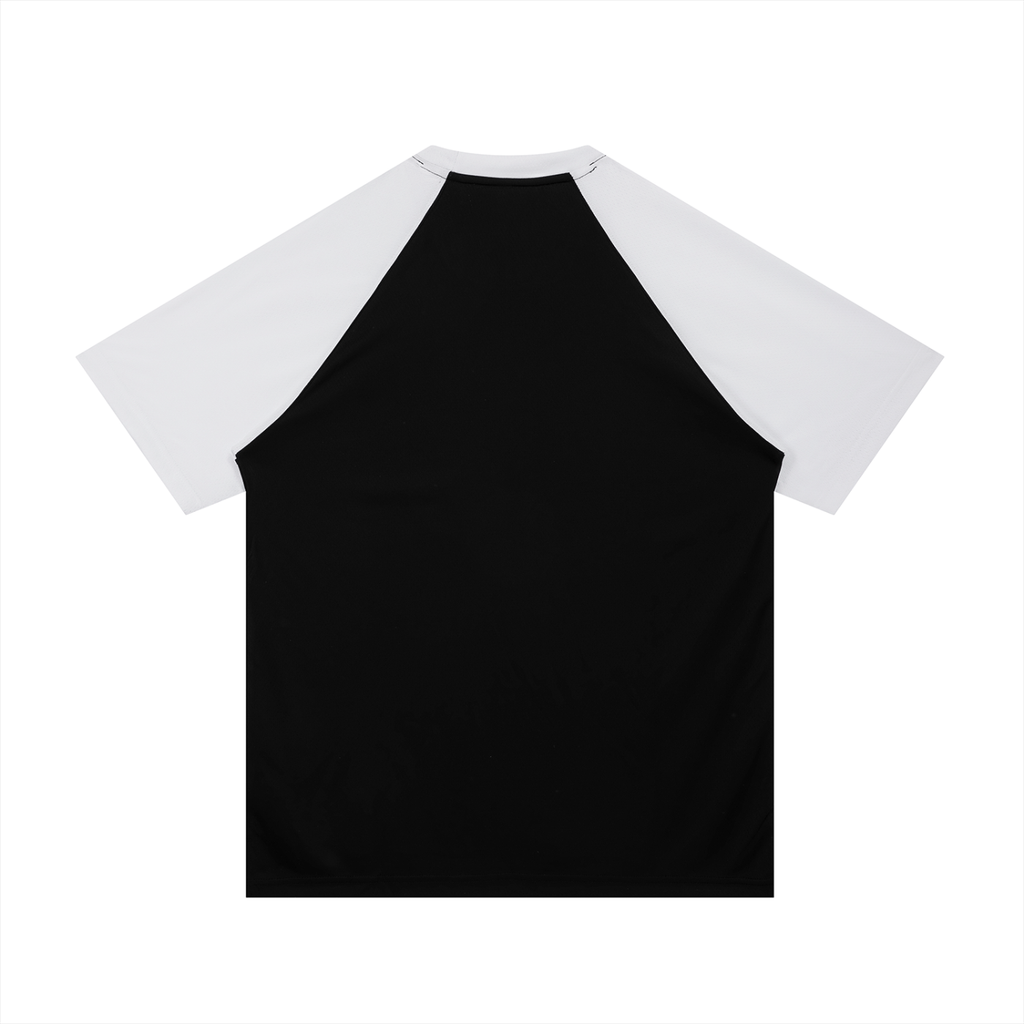 Raglan Poly Jersey T-Shirt - Port Clements Puffins Roundel