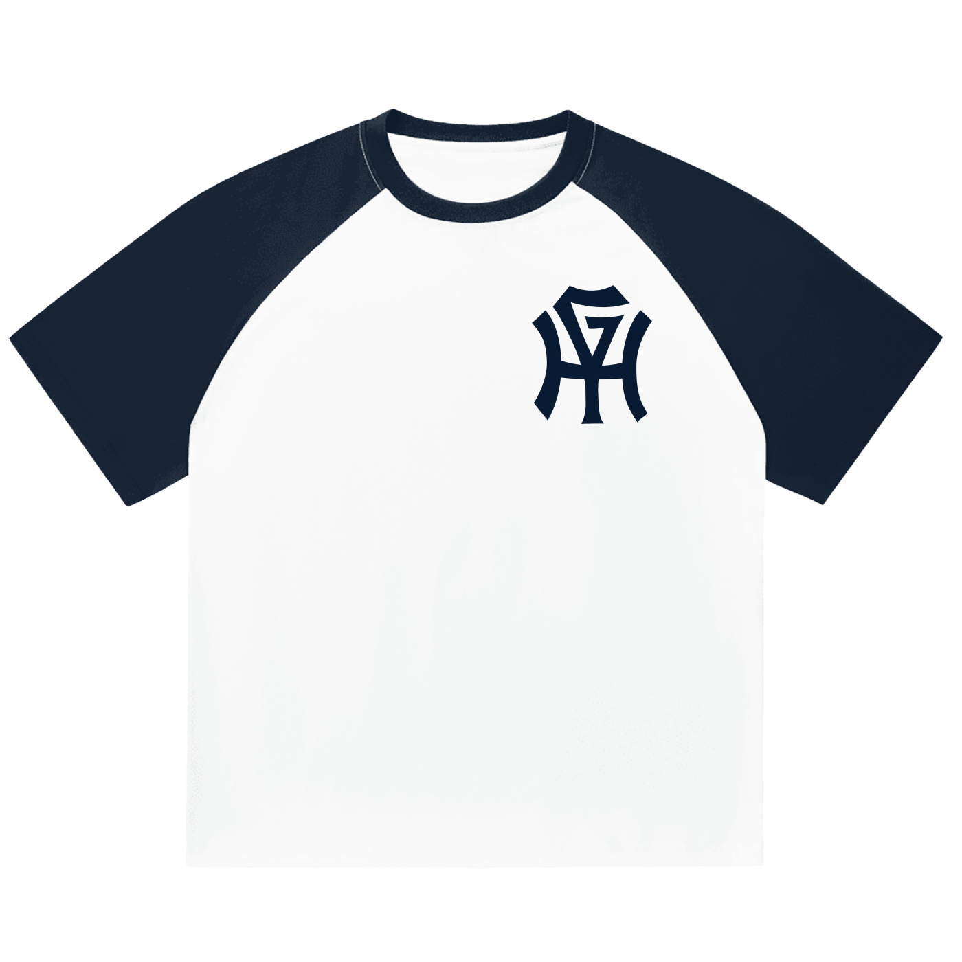 Premium Baseball T-Shirt - HG Monogram (Navy)