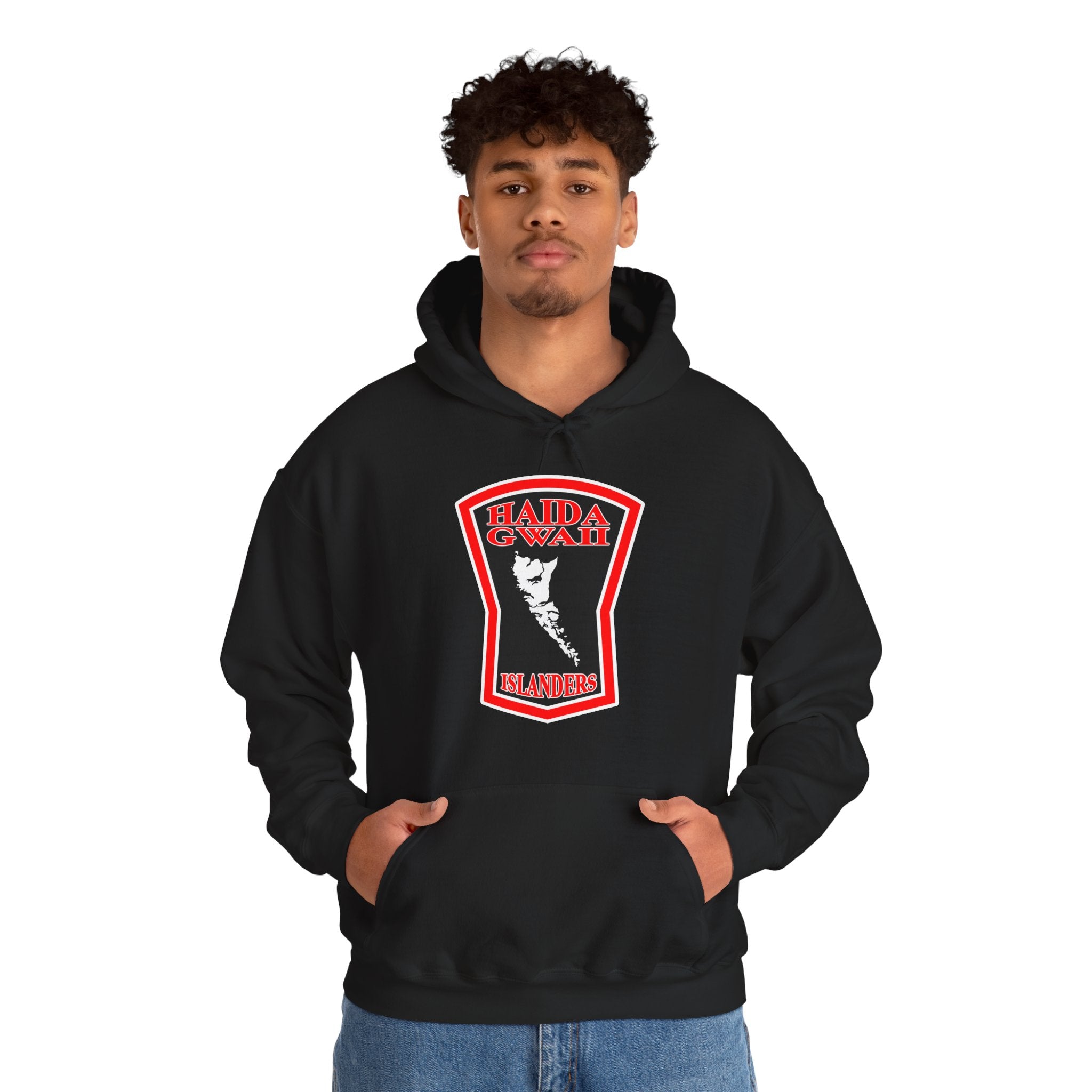Basic Hoodie - Haida Gwaii Islanders Shield Logo – Hippie Hill