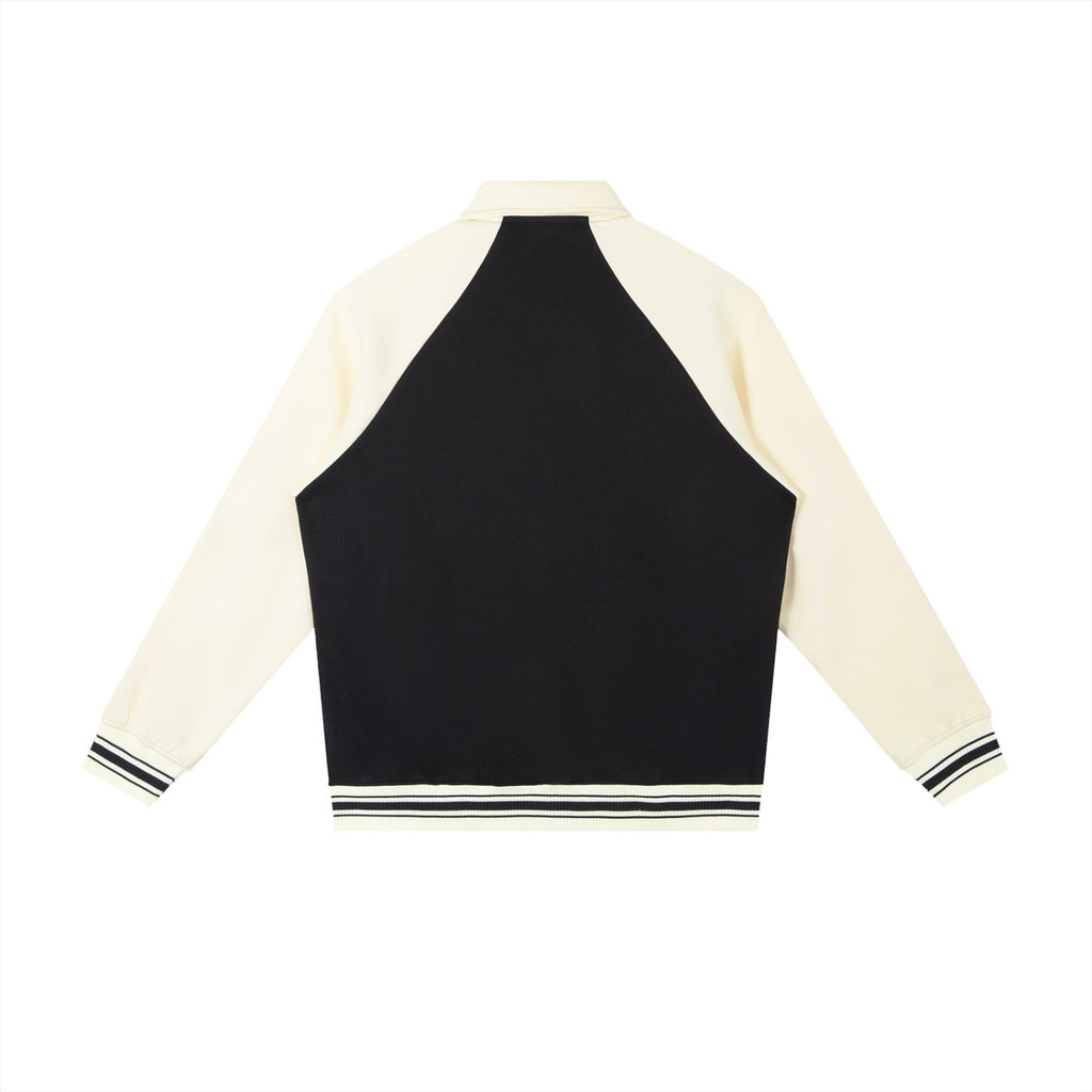 Fleece Letterman Jacket - Haida Gwaii Islanders Fisherman Logo