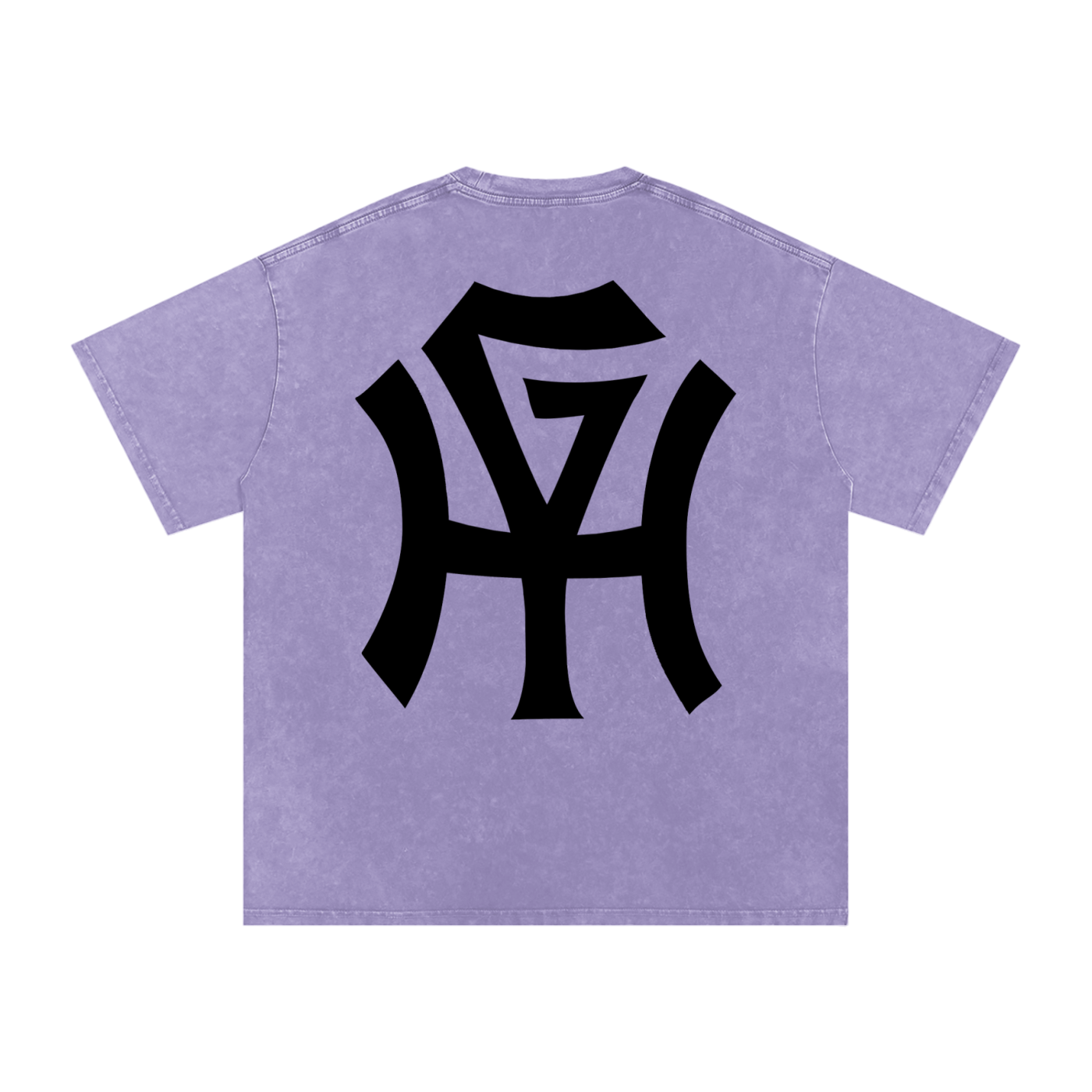 Premium Snow-Wash T-Shirt - HG Monogram (Black Print)