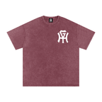 Premium Snow-Wash T-Shirt - HG Monogram (White Print)