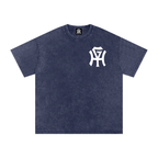 Premium Snow-Wash T-Shirt - HG Monogram (White Print)