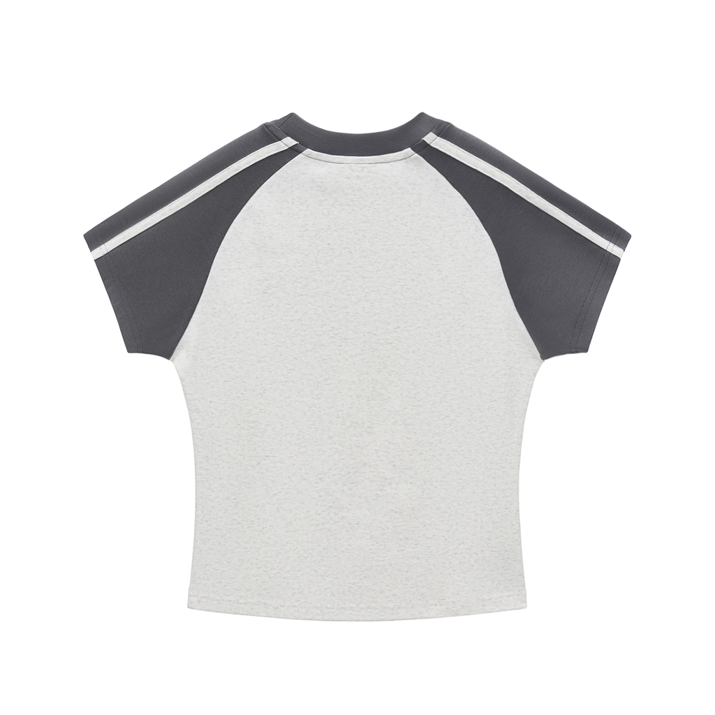Bodycon Contrast Raglan - Haida Gwaii Islanders Rollerhockey Cartoon Graphic
