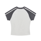 Bodycon Contrast Raglan - Haida Gwaii Islanders Rollerhockey Cartoon Graphic