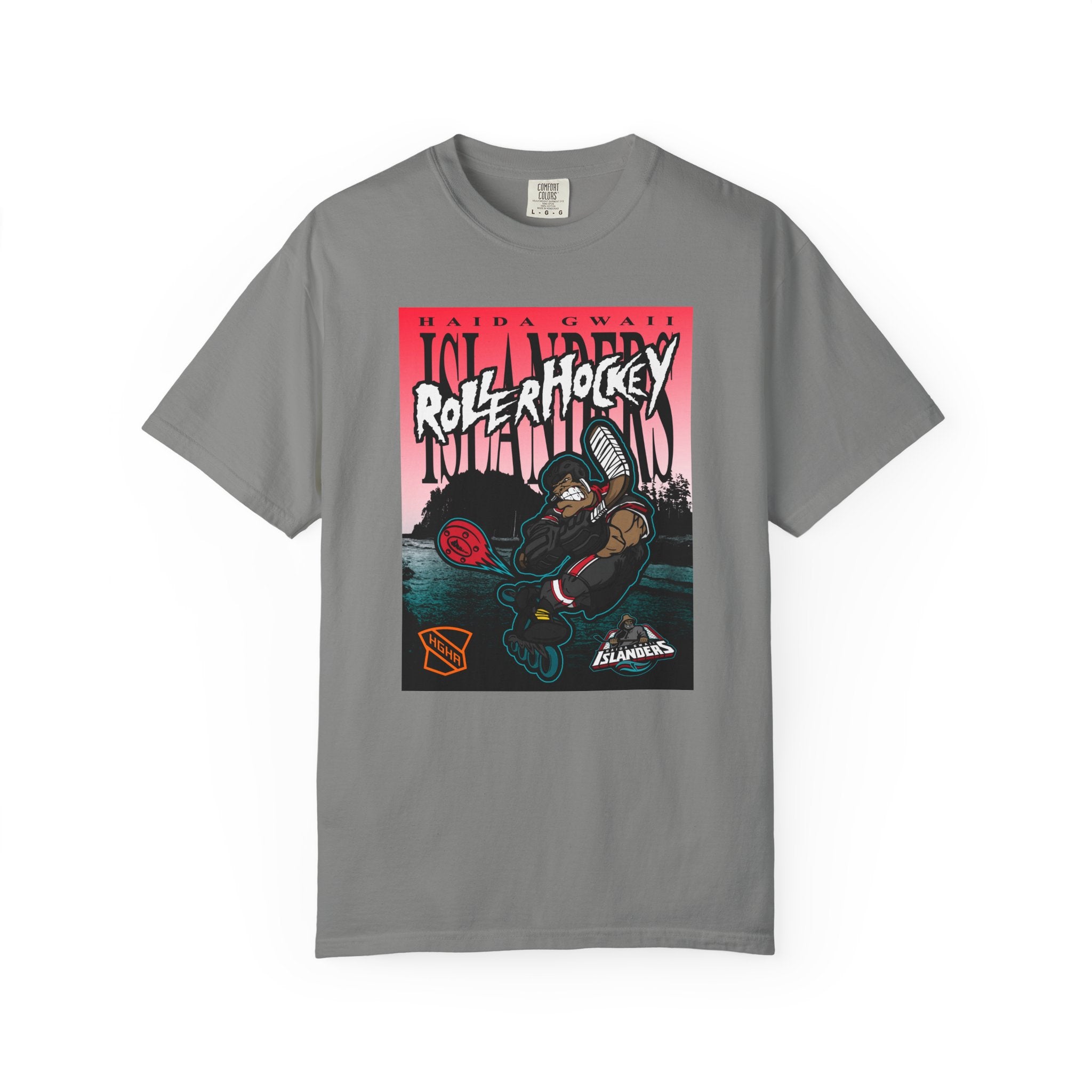 Premium Tee - Haida Gwaii Islanders Rollerhockey Cartoon Graphic
