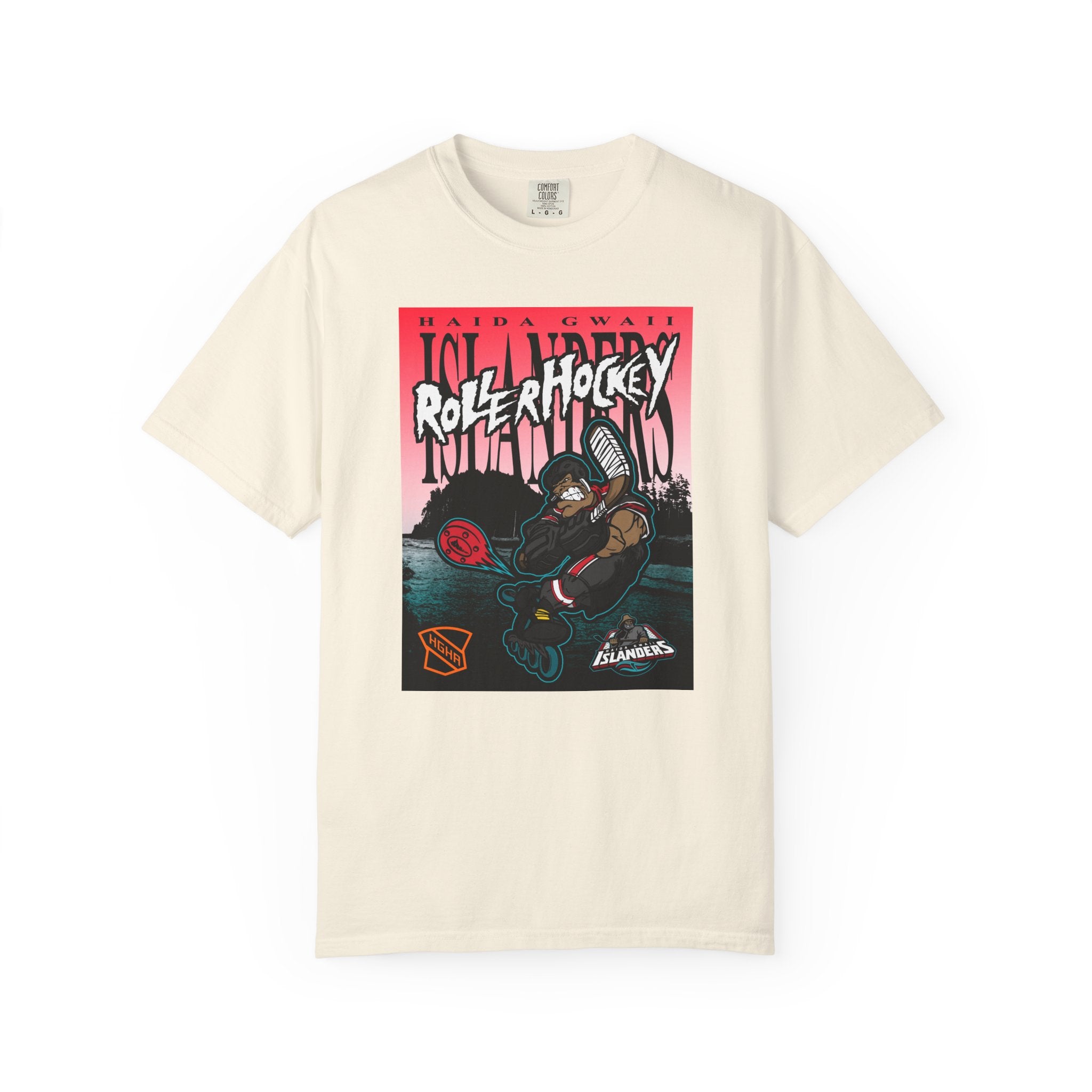 Premium Tee - Haida Gwaii Islanders Rollerhockey Cartoon Graphic