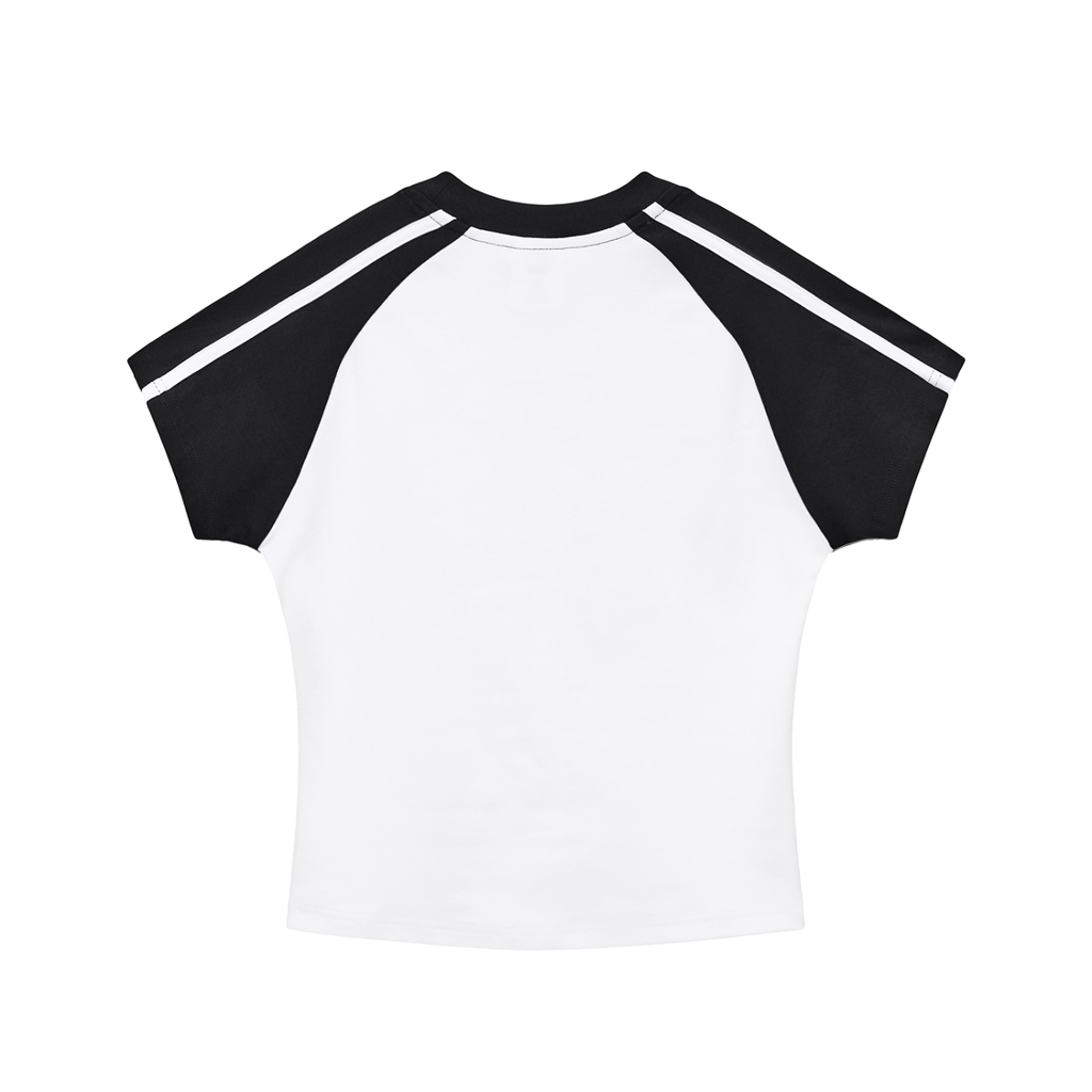 Bodycon Contrast Raglan - Haida Gwaii Islanders Rollerhockey Cartoon Graphic
