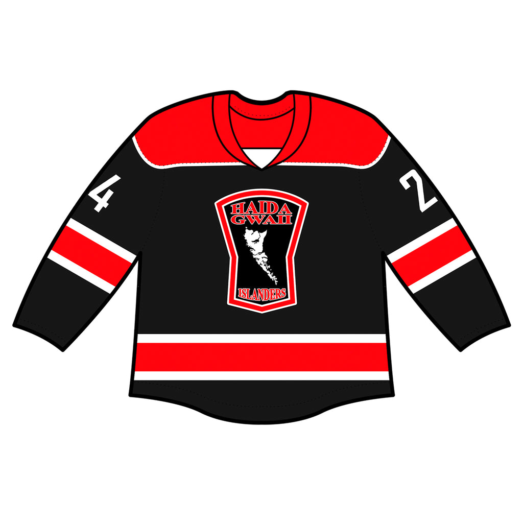Authentic Jersey - Haida Gwaii Islanders Black (Customizable)