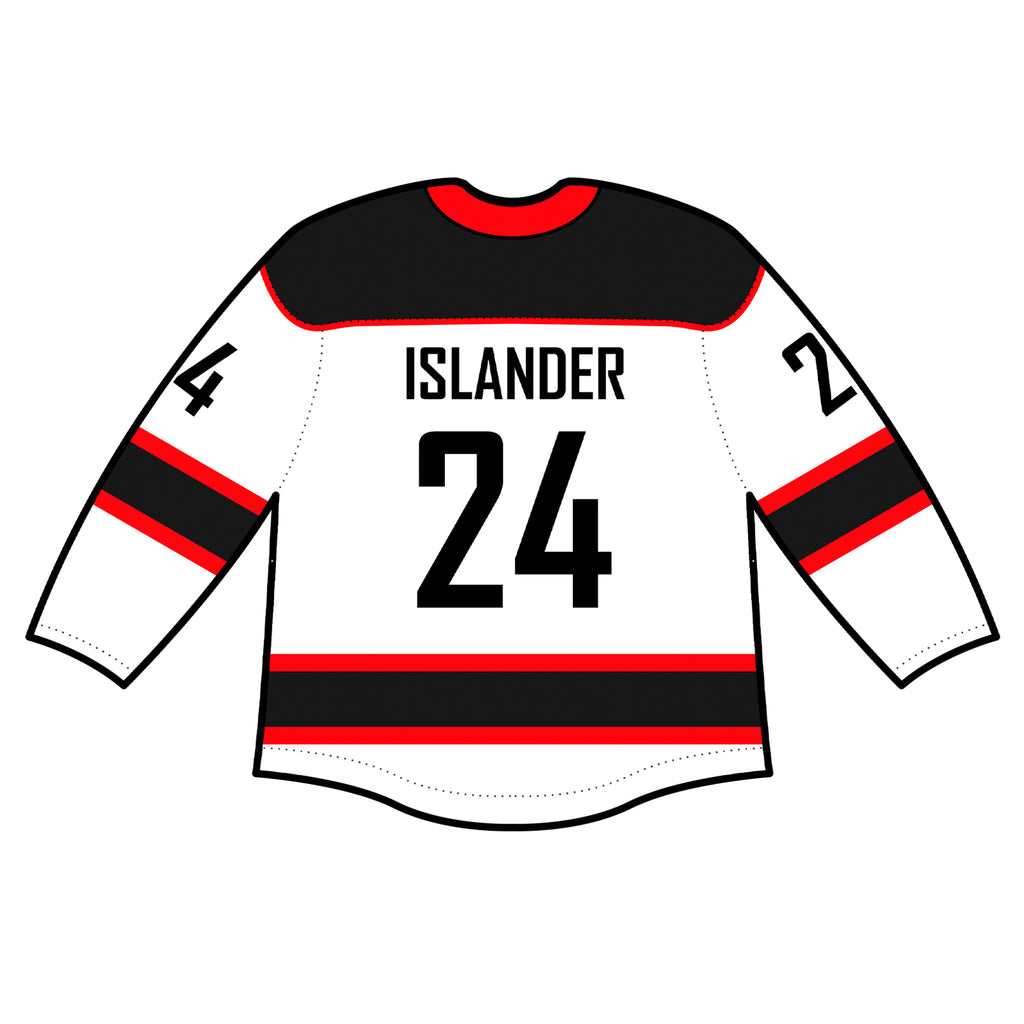 Authentic Jersey - Haida Gwaii Islanders White (Customizable)