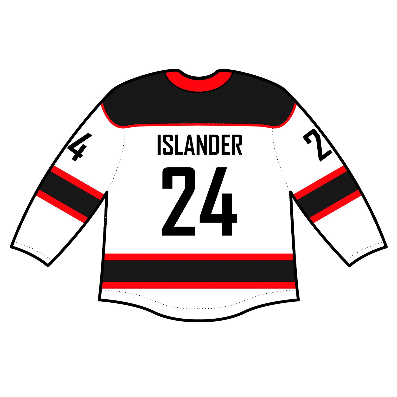 Authentic Jersey - Haida Gwaii Islanders White (Customizable)