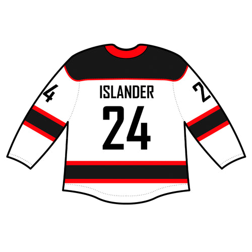 Authentic Jersey - Haida Gwaii Islanders White (Customizable)