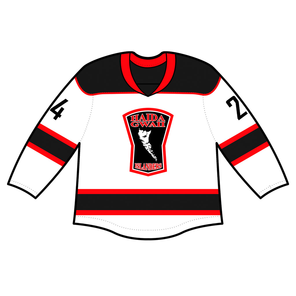 Authentic Jersey - Haida Gwaii Islanders White (Customizable)