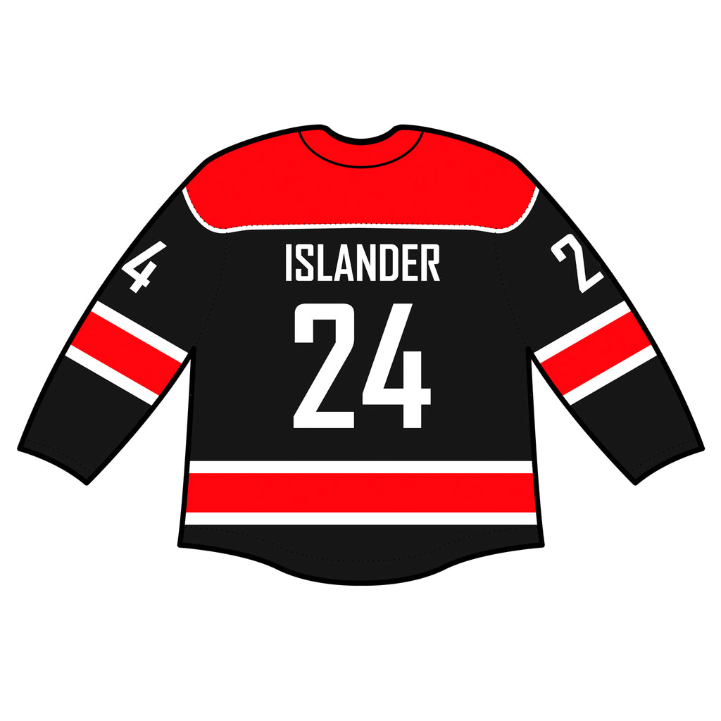 Authentic Jersey - Haida Gwaii Islanders Black (Customizable)