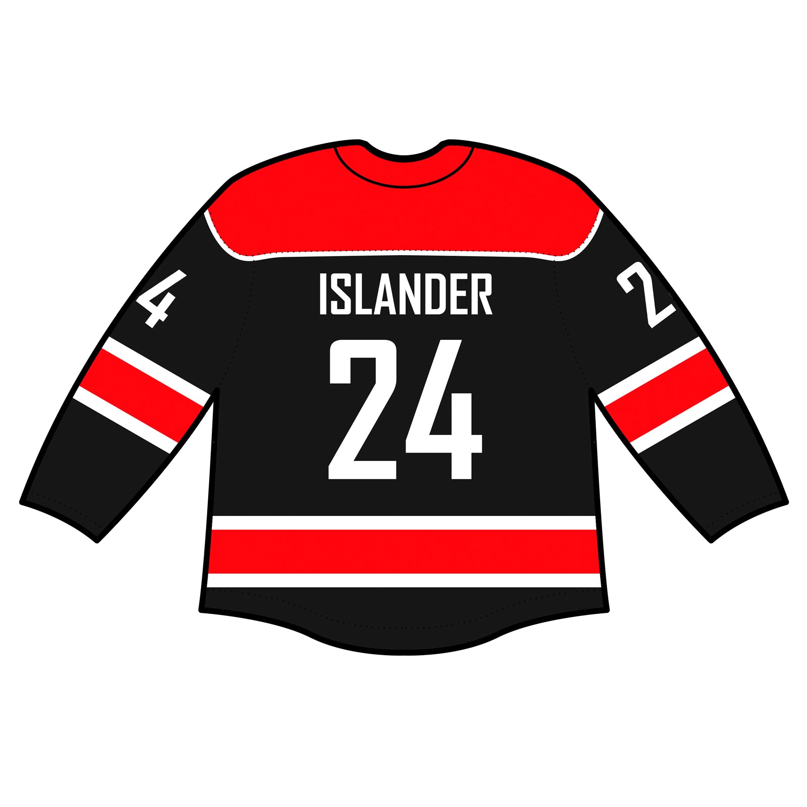 Authentic Jersey - Haida Gwaii Islanders Black (Customizable)