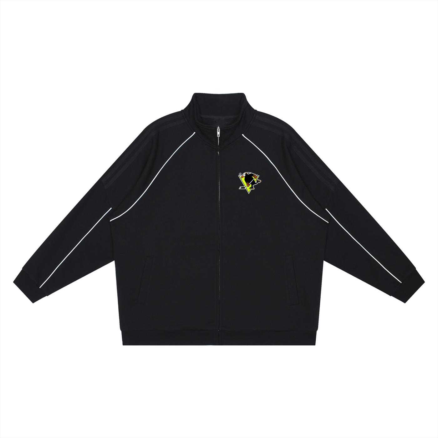 Reflective Track Jacket - Port Clements Puffins