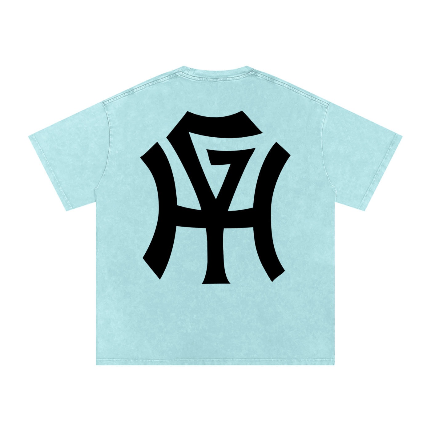 Premium Snow-Wash T-Shirt - HG Monogram (Black Print)
