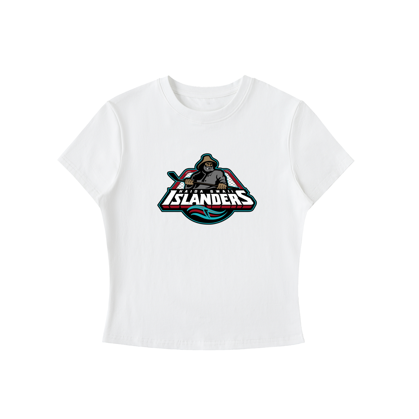 Bodycon Premium T-Shirt - Haida Gwaii Islanders Fisherman Logo