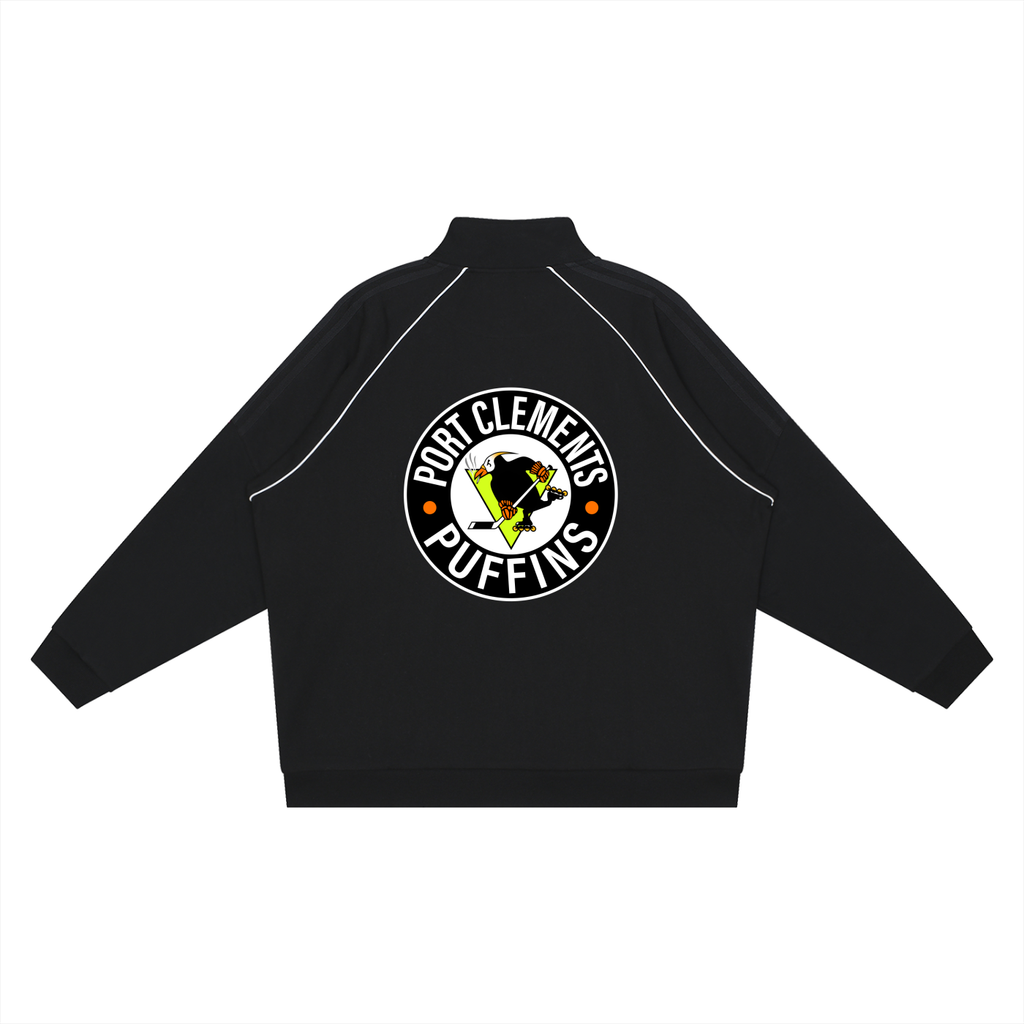 Reflective Track Jacket - Port Clements Puffins